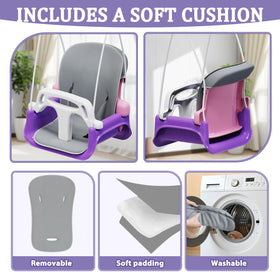 JWPEHOE versatile indoor-outdoor toddler swing ready for home or yard