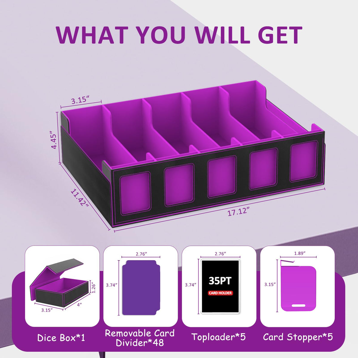 JWPEHOE holds 3900+ sleeveless cards for large collections