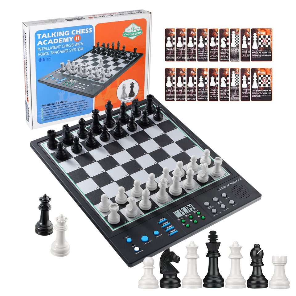 JWSCHESSSUN advanced electronic chess board with clear visibility for focused practice.