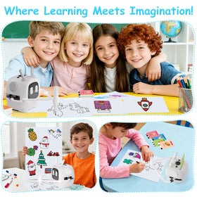 JXJXQU drawing robot helps kids develop fine motor skills.