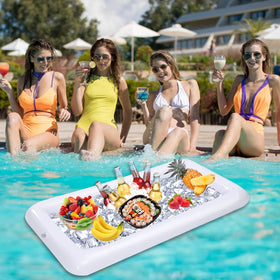 jxzdle inflatable serving bar keeps food and drinks organized
