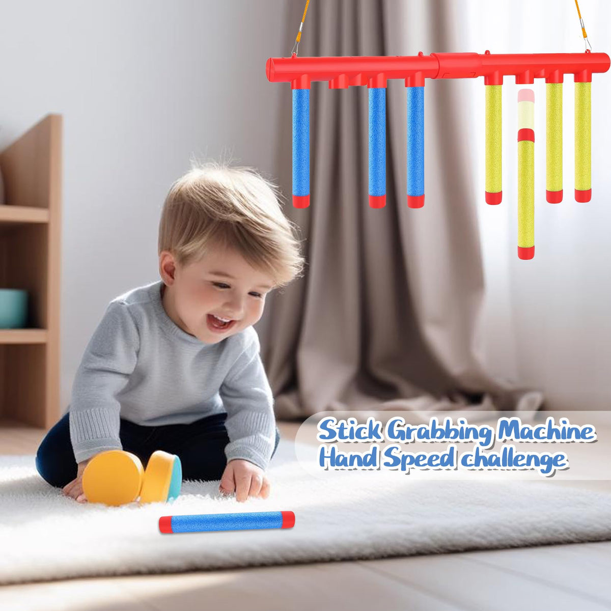 JYHZMJ Reflex Drop Sticks in solo practice mode improving reflex timing.