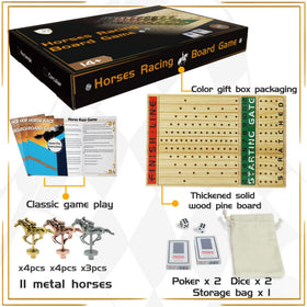 Jyquorp horse race game horse bag for tidy storage after play