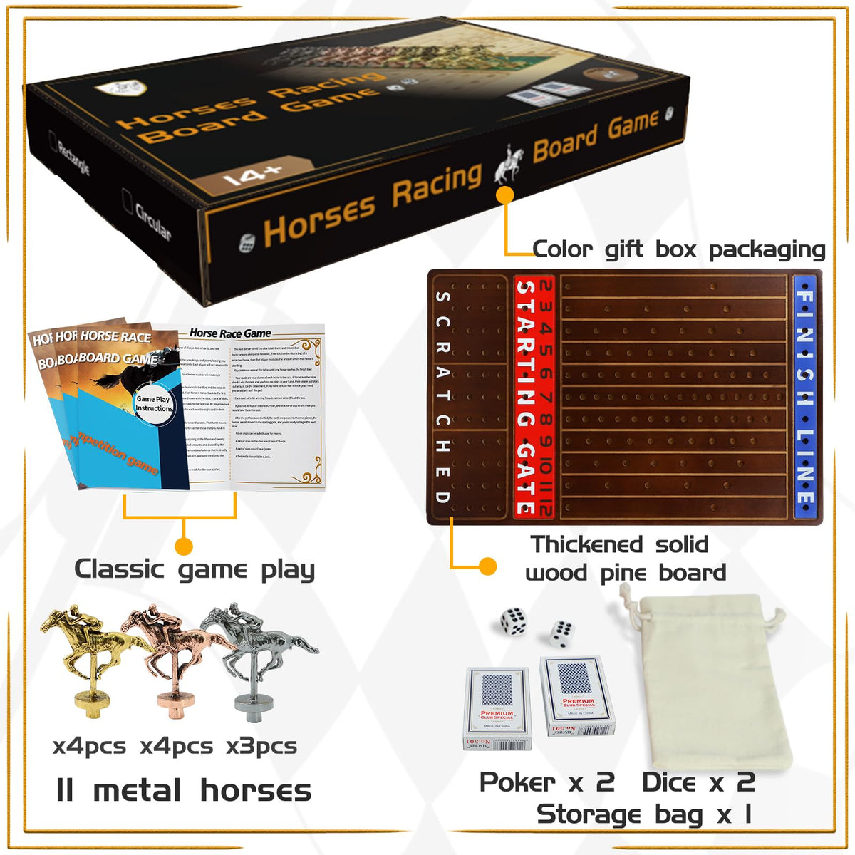 Jyquorp Horse Race bag for easy storage and transport.
