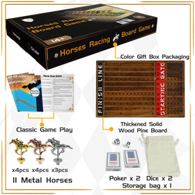Jyquorp Metal Horses close-up shows durable, premium racing pieces.
