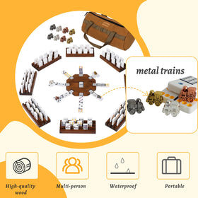 Jyquorp metal train markers clearly mark progress during play
