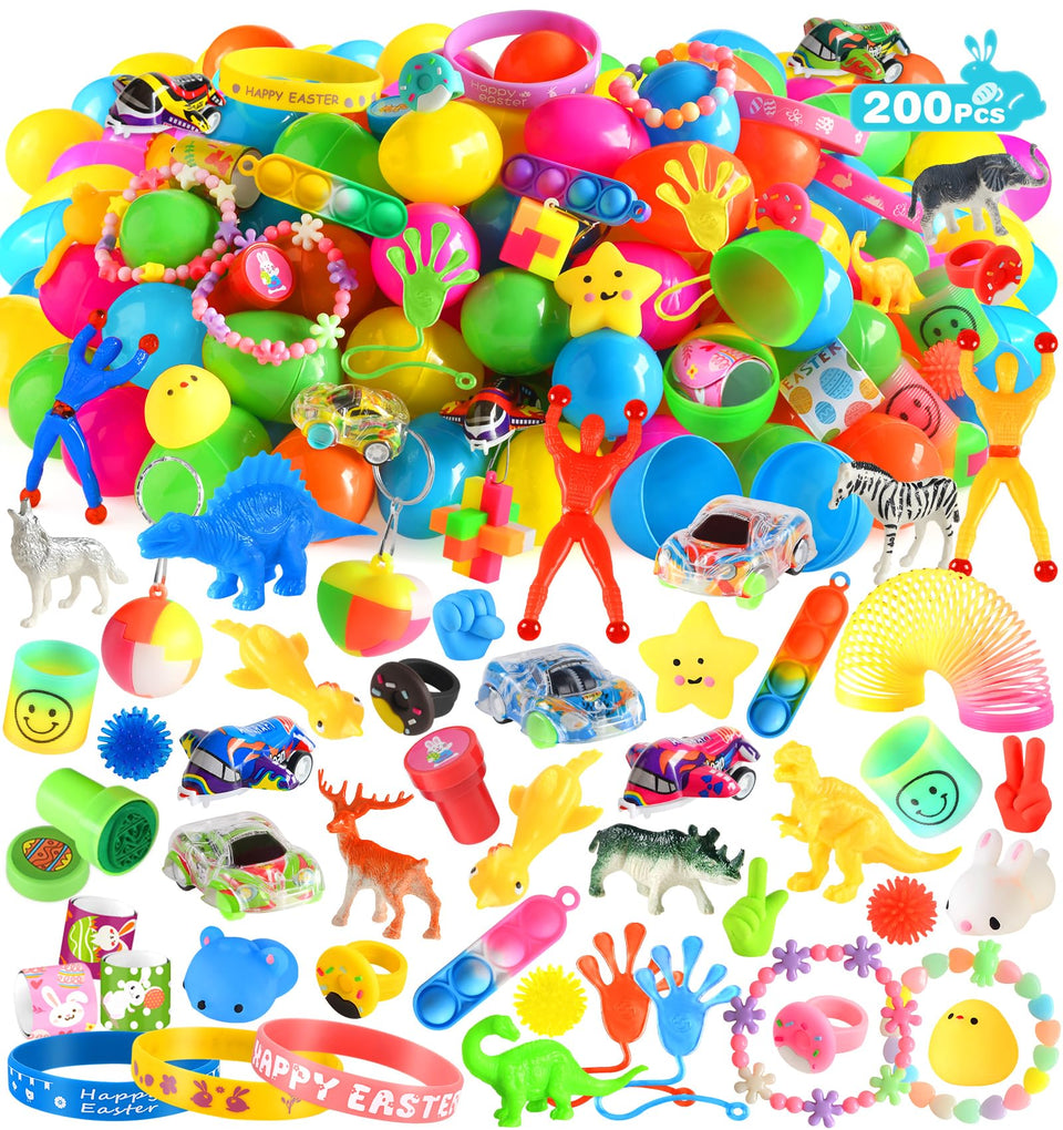 Jyusmile 200-pack prefixed Easter eggs, durable shells ready for hunt