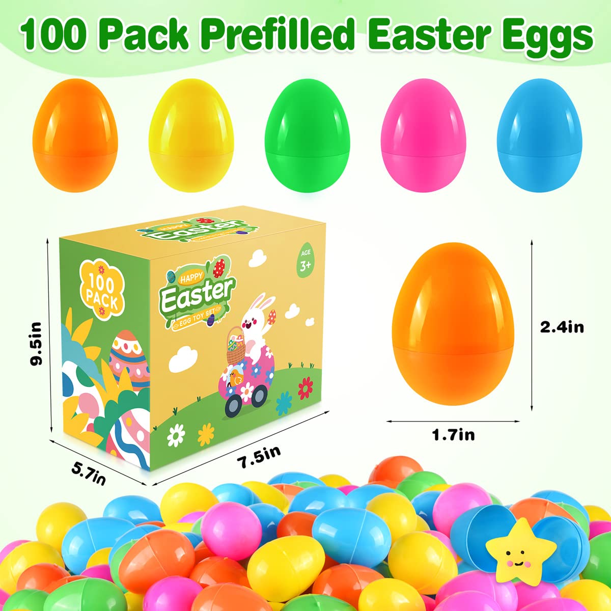 Jyusmile durable, safe eggs for classroom prizes.