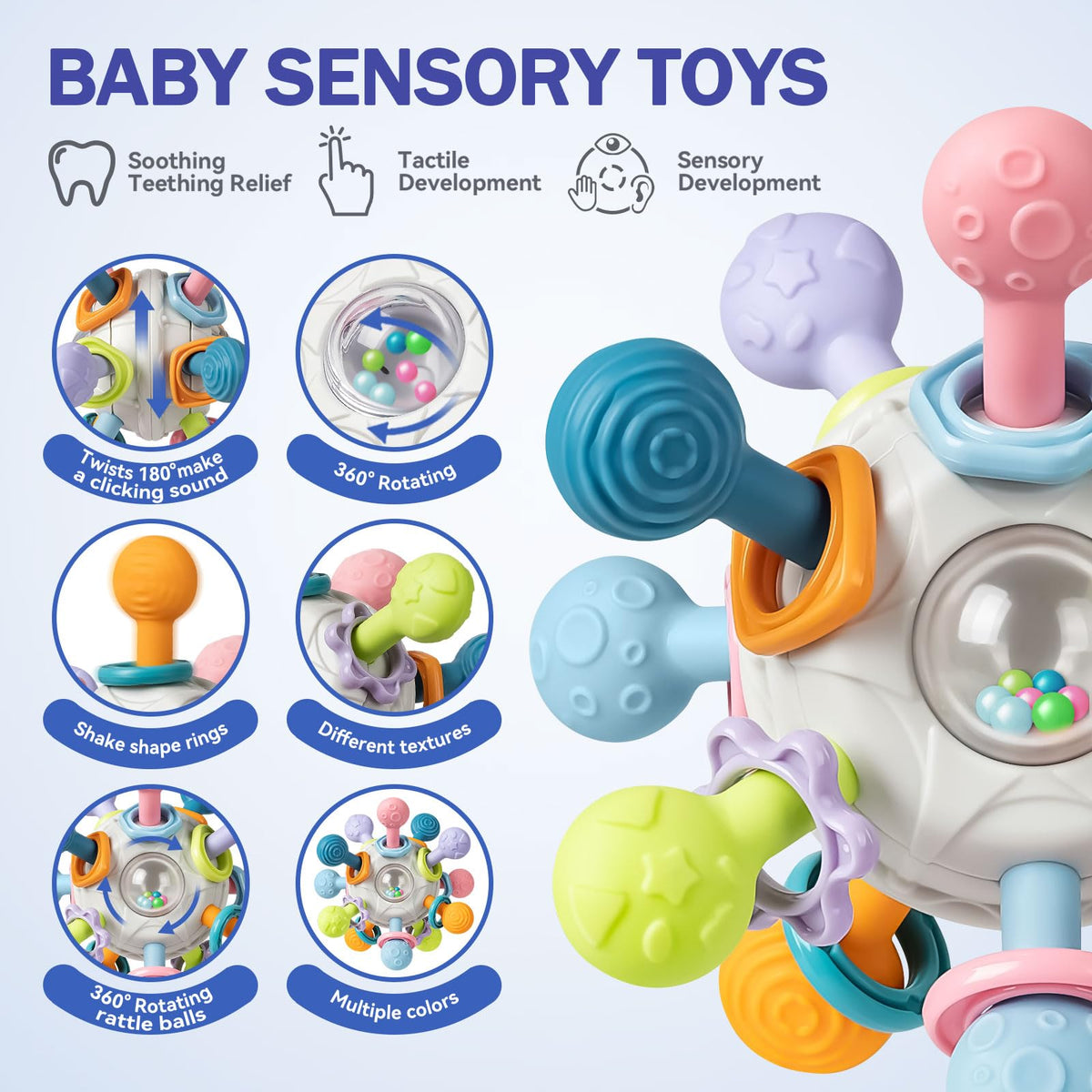 Jyusmile colorful playset supports imaginative exploration and sensory learning.