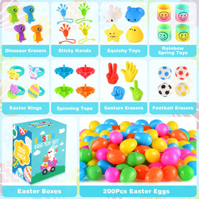 Jyusmile Easter basket stuffers displayed in a colorful arrangement