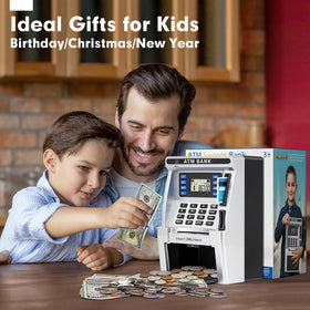 Jyusmile kid friendly savings toy promotes responsible money habits through play.