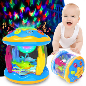 Jyusmile musical projector creates ocean ceiling projection for soothing nights