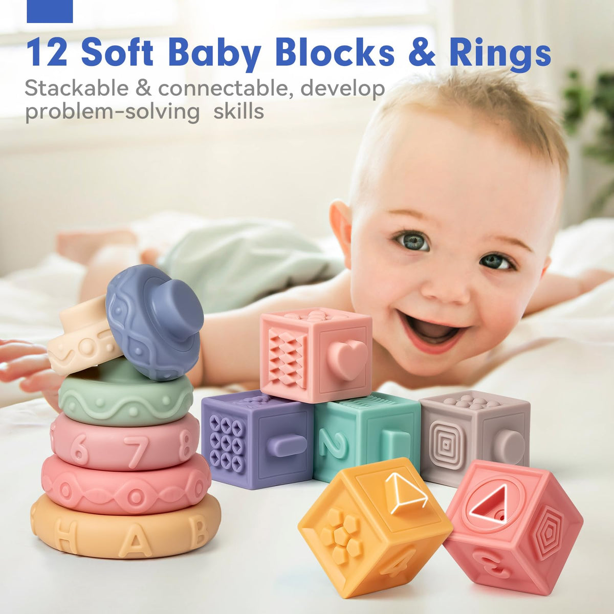 Jyusmile rotating ball promotes hand-eye coordination and cause-and-effect learning.