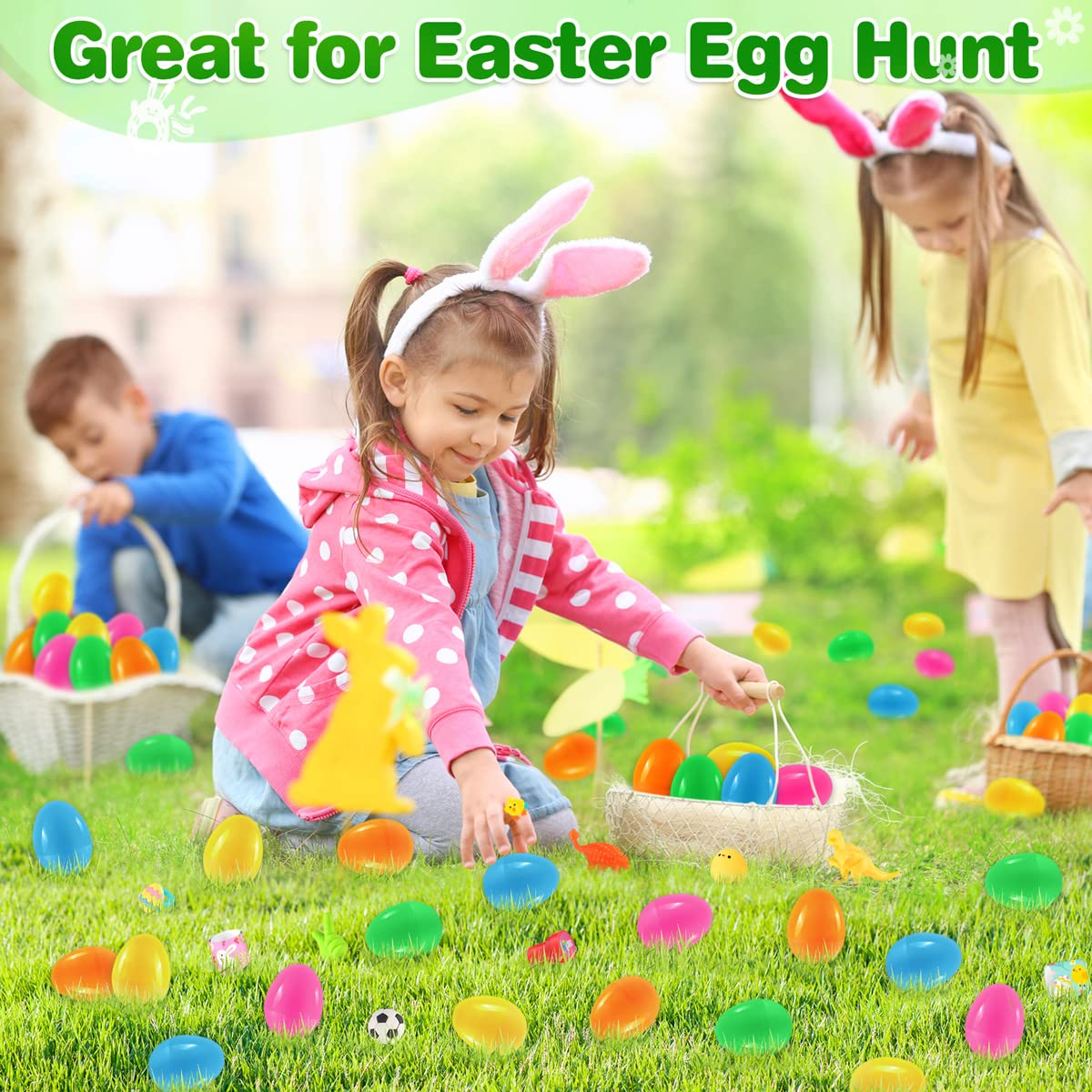 Jyusmile eggs include non-toxic toys for kids.