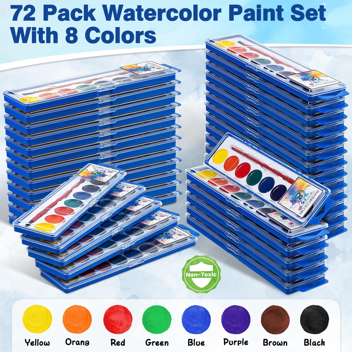 Non toxic, odorless pigments ensure safe creative play for kids and adults.