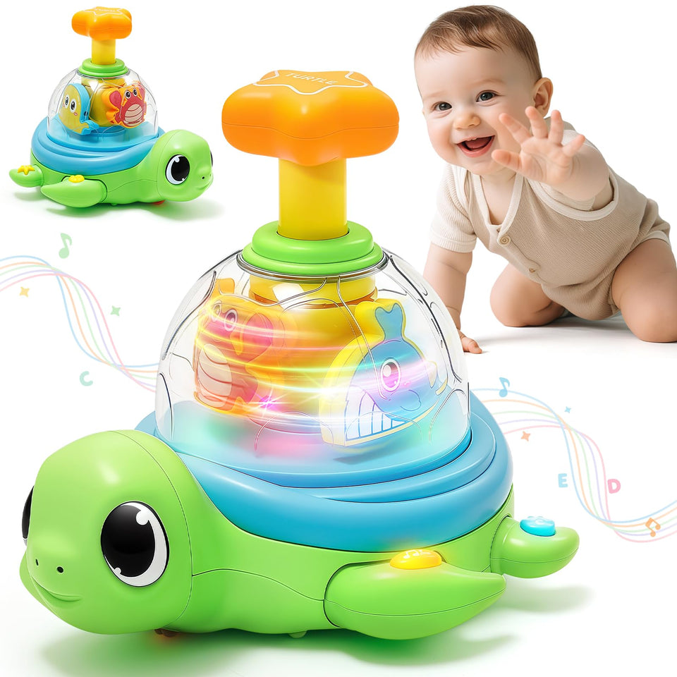 Jyusmile turtle shell lights illuminate learning through cause-and-effect play