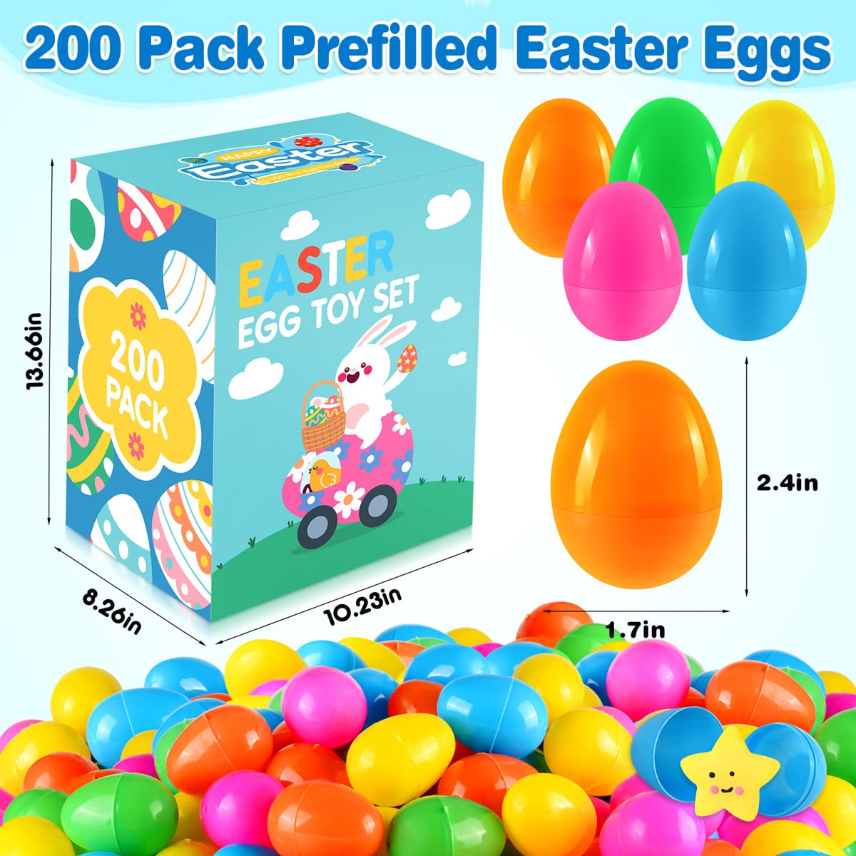Jyusmile eggs opened to reveal a variety of small toys