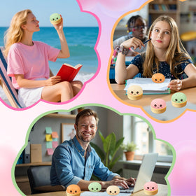 JYXT Dumpling Squishies made with durable, washable material.
