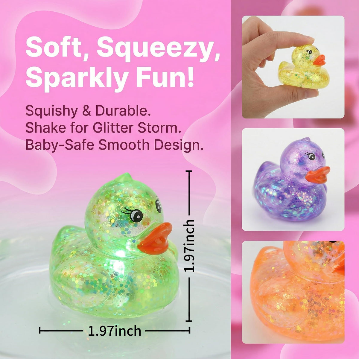 JYXT kawaii stress relief duck provides soothing sensory engagement.
