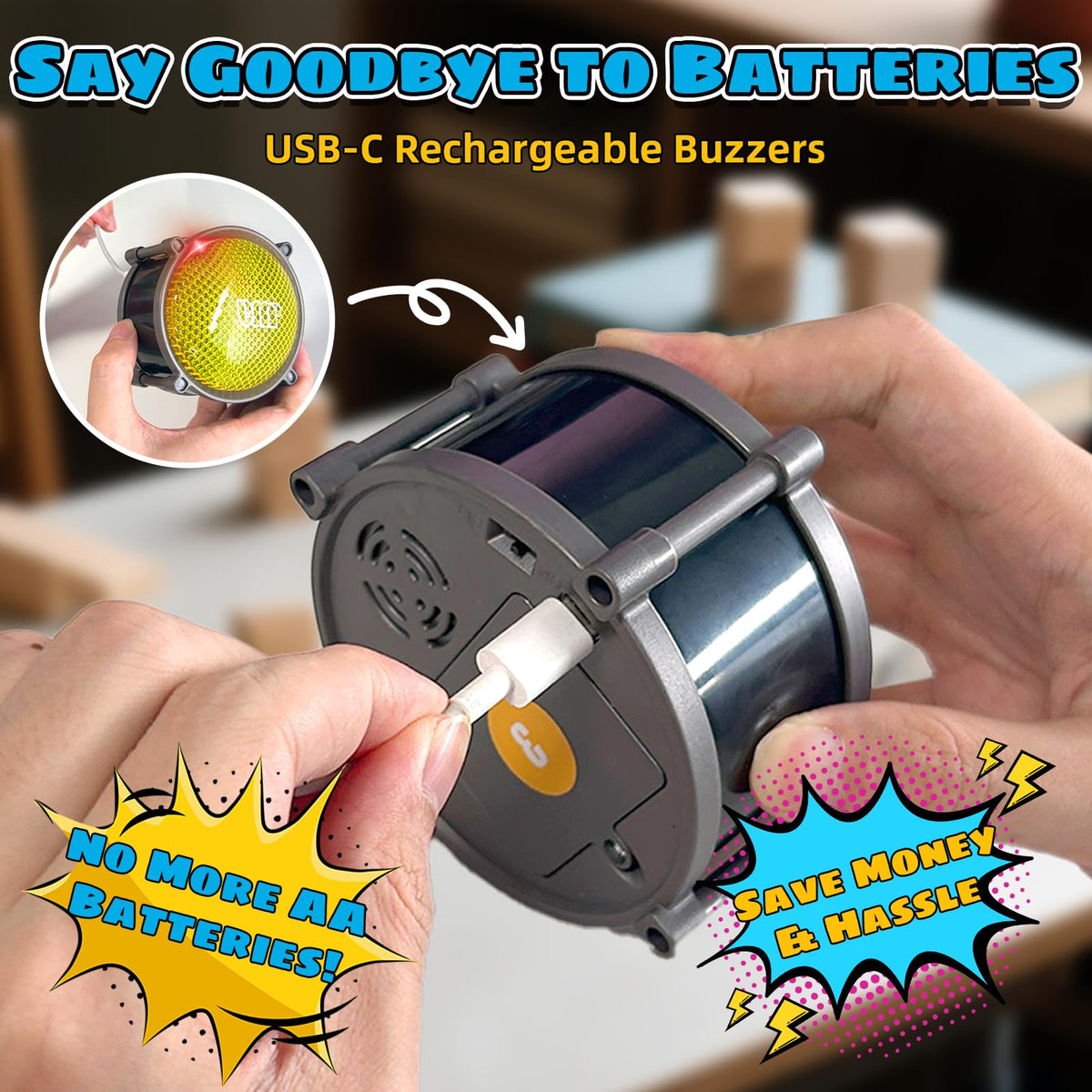 Jyyuehai LED modes display with four dynamic game styles.
