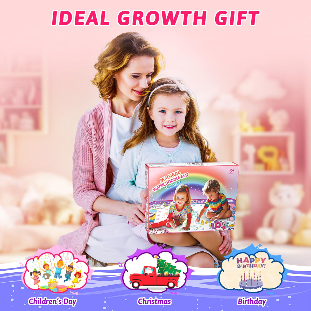 JZSIJ Water Doodle Mat gift-pack ideal for ages 2–8.