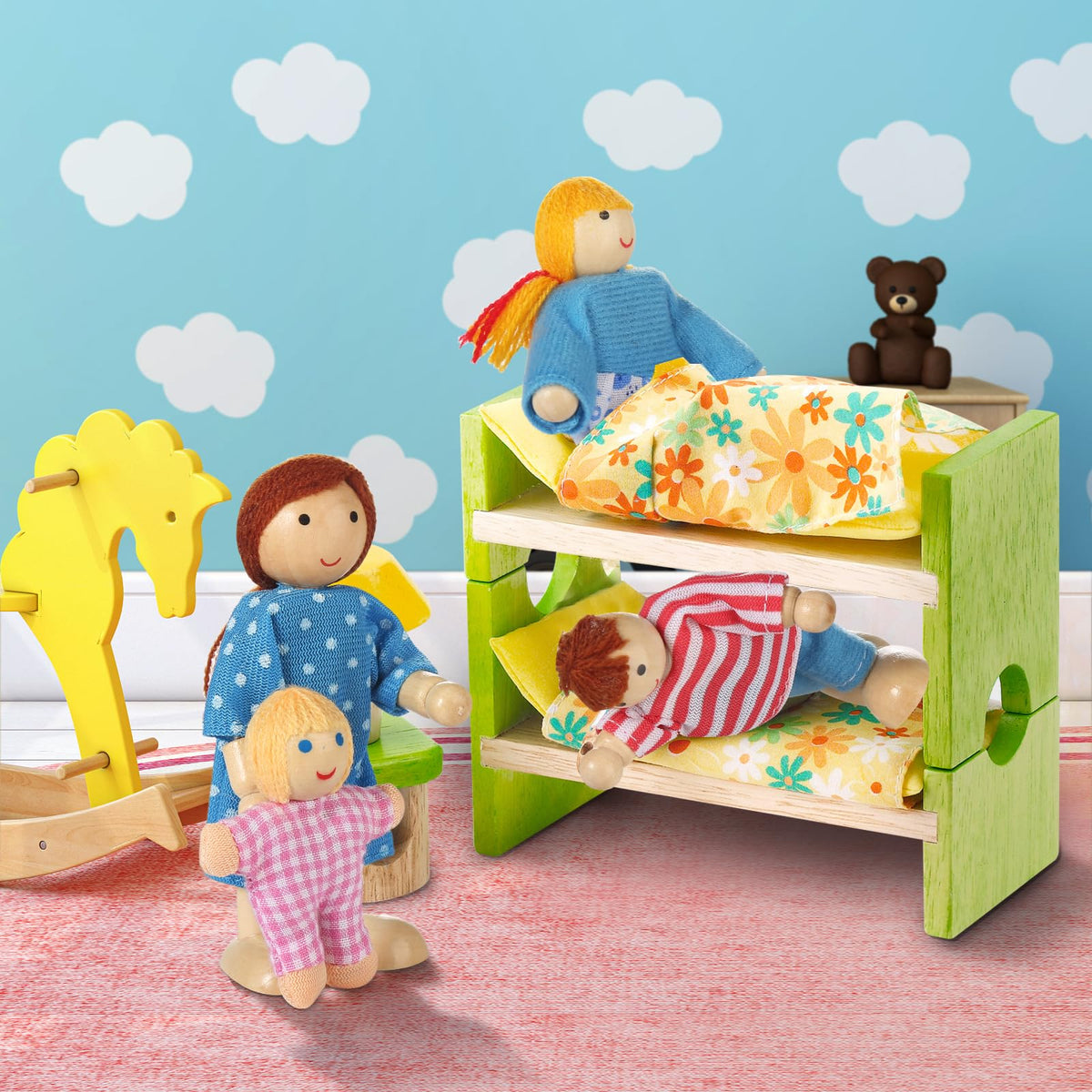Jzszera white dolls with movable limbs for dynamic storytelling