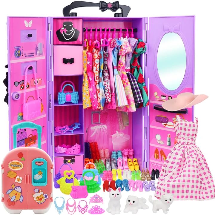 K.T. Fancy portable travel suitcase for on-the-go play.