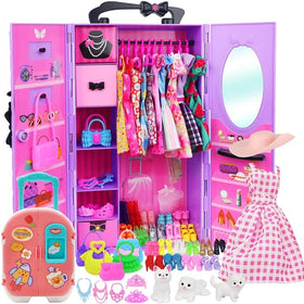 K.T. Fancy portable travel suitcase for on-the-go play.