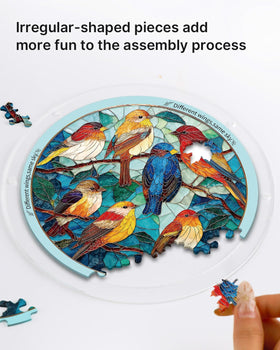 KAAYEE bird-themed suncatcher doubles-sided color under sunlight for vivid display.