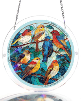 KAAYEE acrylic puzzle suncatcher with birds makes a thoughtful gift for art lovers.