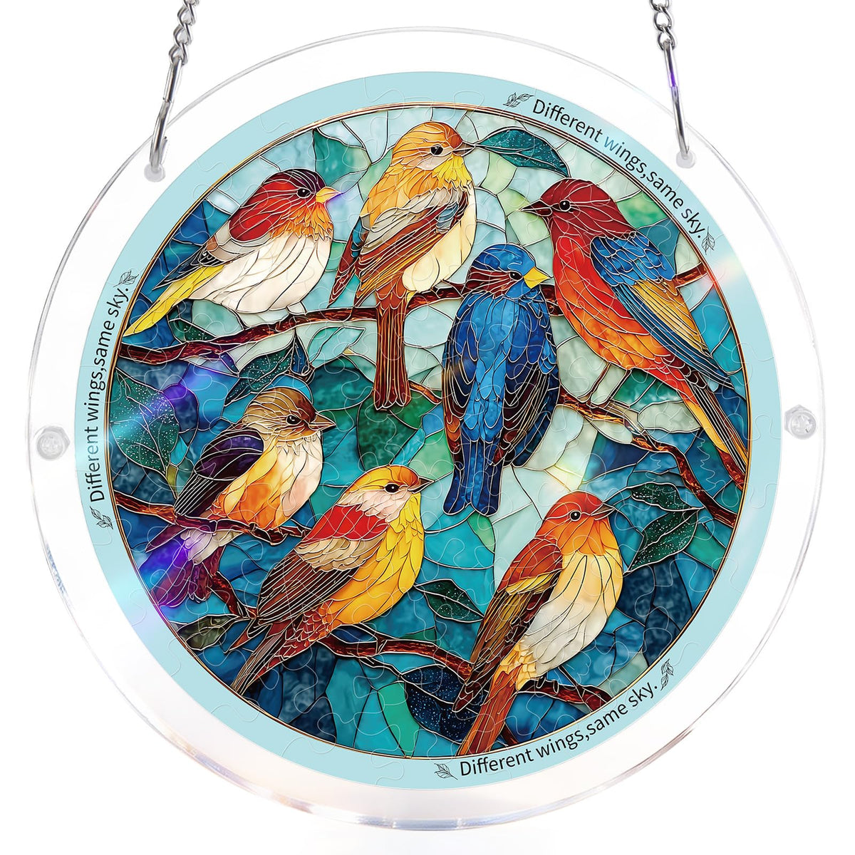 KAAYEE 7.4-inch suncatcher captures daylight beautifully for gift-ready home accents.
