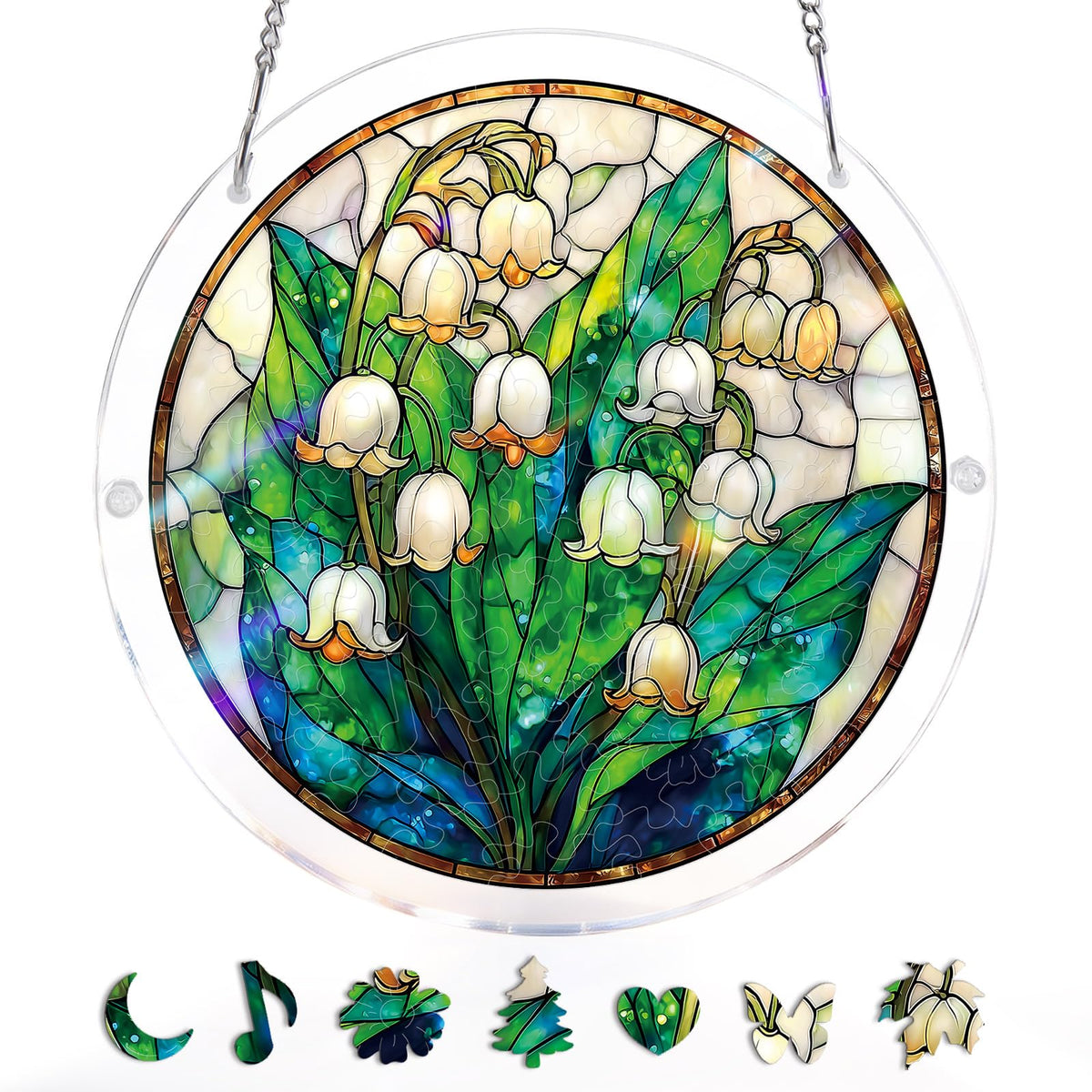 KAAYEE Acrylic Puzzles Suncatcher double-sided light for vivid, sunlit ambience.