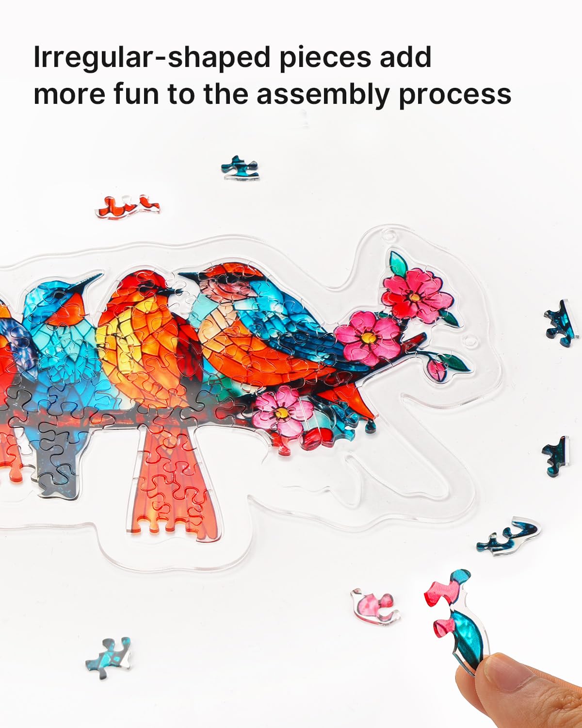 KAAYEE Acrylic Puzzles Suncatcher easy to hang in any window or wall