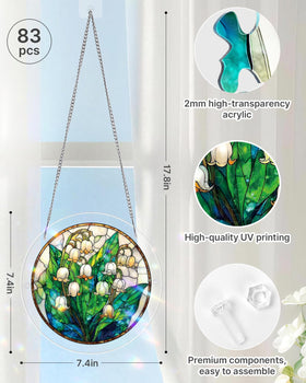 KAAYEE Suncatcher includes chain for easy hanging.