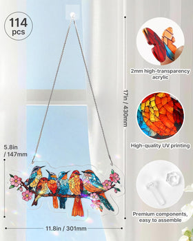 KAAYEE Acrylic Puzzles Suncatcher premium diamond acrylic ensures durable beauty