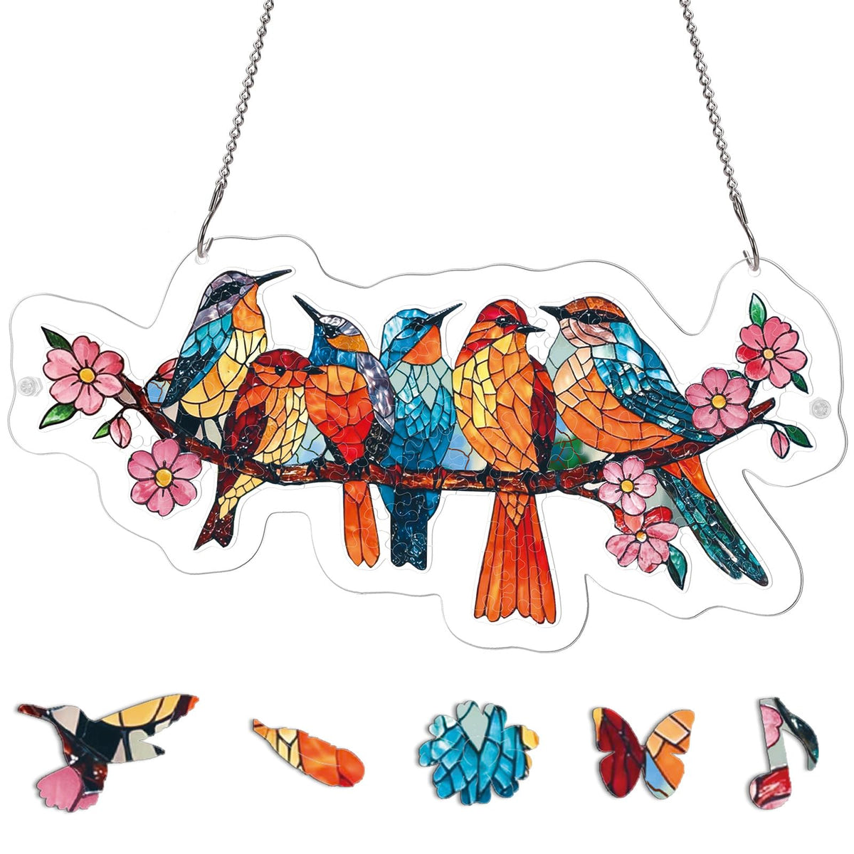 KAAYEE Acrylic Puzzles Suncatcher shows vibrant colors that brighten windows