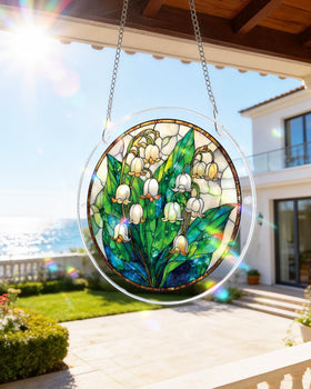KAAYEE Acrylic Puzzles Suncatcher with vibrant UV-colors through windows.