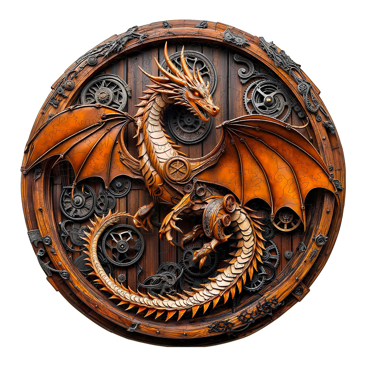 KAAYEE Dragon Puzzle assembly view enhances focus during play