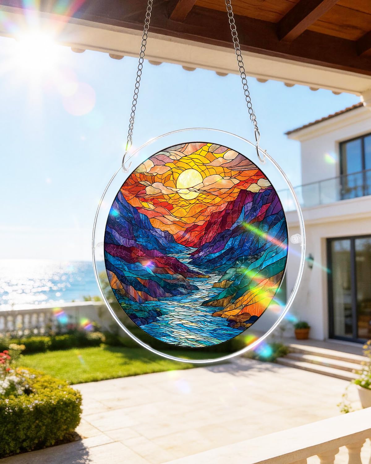 KAAYEE Window suncatcher puzzle pieces offer a unique DIY decor experience.