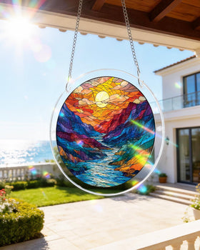 KAAYEE Window suncatcher puzzle pieces offer a unique DIY decor experience.