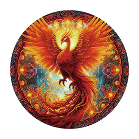KaayeeWood Phoenix puzzle box, circular design, ideal for mindful evenings.