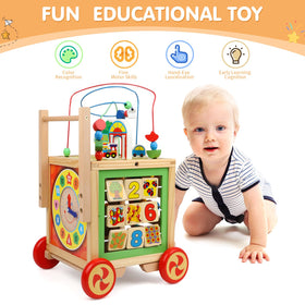 KABENFIS wooden activity cube abacus blocks encourage counting and focus