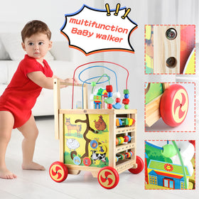 KABENFIS wooden activity cube number board introduces 1-9 numeracy concepts