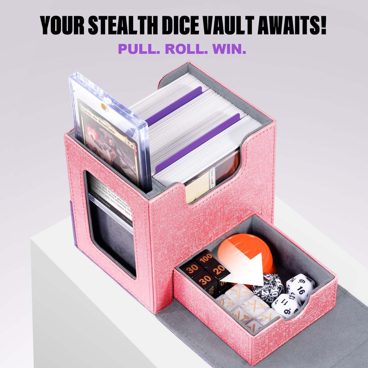 Kabinka box holds 100+ double-sleeved cards for serious deck storage.