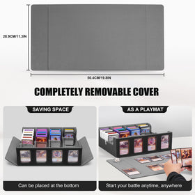 Kabinka 24 removable dividers help organize decks and labels.