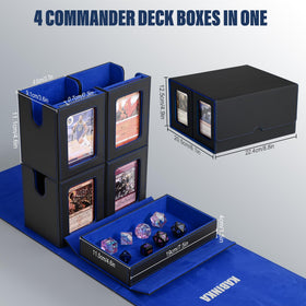 Kabinka four card dividers help classify and organize your collection.