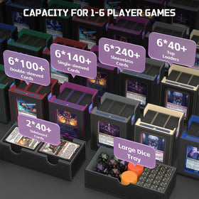 Kabinka large acrylic window display lets you view commander cards at a glance