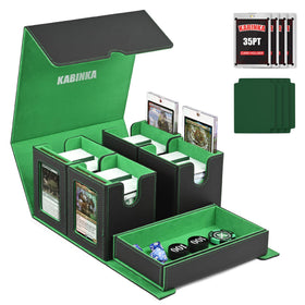 Kabinka card deck box front view with four display windows to showcase cards