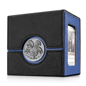 Kabinka Commander deck box with metal emblem secures cards during travel