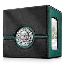 Kabinka Commander deck box with metal emblem enhances MTG tournament style.
